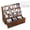 Walnut, variant on Honiway Trading Card Display, 3-Tier Trading Card Storage with Custom Drawer, Wood Graded Card Display with Card Supporters and Dividers, Sports Card Display Case for Card Game Collection (Black)