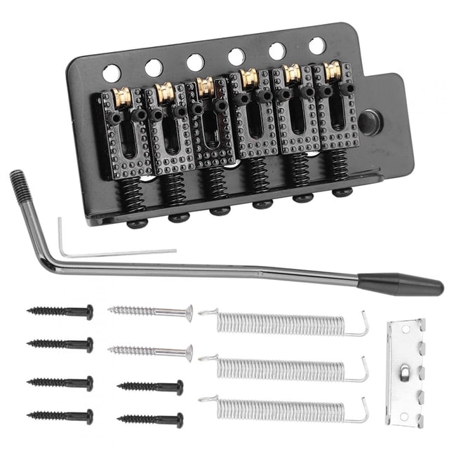Accesorio del sistema de trémolo, sistema de trémolo con rodillo, puente de trémolo único, puente de trémolo para guitarra, durabilidad extendida