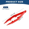 thumbnail image 2 of Uxcell 30 Pcs Plastic Tweezers for Craft, 4" Small Plastic Bead Tweezer Bulk Disposable Craft Tools for DIY Crafts Beading Projects Jewelry Making DIY Supplies, Red, 2 of 6