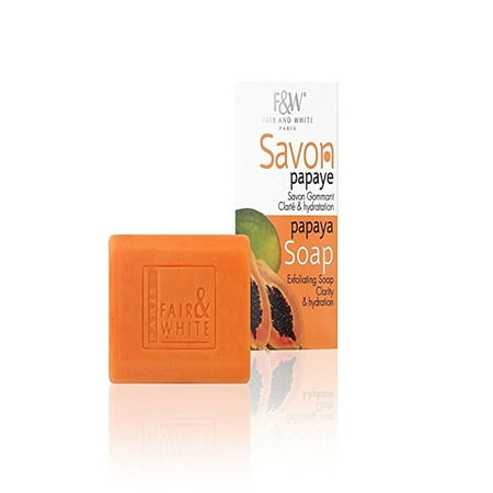 Exfoliating Papaya Bar Soap For Face and Body, Hydrates and Softens Skin -7 Oz- By Fair & (Best Papaya Soap To Lighten Skin)