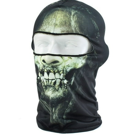 US Ghosts Skull Full Face Mask Windproof Tactical Balaclava Halloween Hood Hat