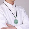 thumbnail image 3 of Crouching Tiger, Hidden Dragon: Men's Exquisite Natural Jade Necklace - A Majestic Symbol of Power and Mystery - Beautiful Jewelry Gift for the Gentleman, 3 of 4