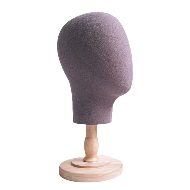 Cabeza de maniquí portátil jinwen soporte resistente para exhibición de sombreros base de madera