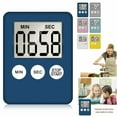thumbnail image 4 of 1Pc 7 Colors Super Thin LCD Digital Screen Kitchen Cooking Countdown Square Count Alarm Magnet Clock Up Timer O1P1, 4 of 9