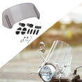 thumbnail image 6 of Motorcycle Windshield Extension Adjustable Clip on Sturdy Accessories Upgraded Heightened Windscreen Spoiler for Motorcycle large gray, 6 of 8