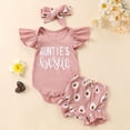 thumbnail image 2 of Futezty Girls Summer Outfits, 4th of July Baby Girl Outfits Toddler Girl Clothes Baby Summer Matching Outfits Bow Embroidery Short Sleeve Shirt Shorts Set, 2 of 9
