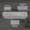 thumbnail image 2 of Broan-NuTone 30" Under Cabinet Rangehood, ENERGY STAR, 350 Max Blower CFM, Stainless Steel, 2 of 6