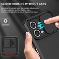 thumbnail image 6 of for Xiaomi Redmi Note 12 5G Case (Not 4G) with Slide Camera Cover, [Military Drop Protection] Hard Back & Soft Edge Phone Case with Stereo Bracket for Redmi Note 12 5G/ Poco X5 LTT Black, 6 of 18