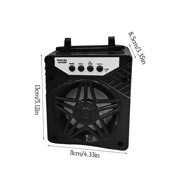 Loudspeaker Bluetooth Mini Sound Speaker USB Bluetooth portable loudspeaker sound Mini Portable Stereo Sound Equipment Outdoor Speaker, Black