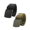 thumbnail image 3 of UPGRATOR 2Pack Waist Belt for Men Durable Green Plastic Buckle Straps for Outdoor Training, 3 of 8