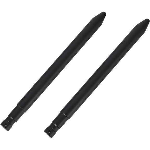 Yesfashion 17" Stabilizer Hay Bale Spear Attachment, Pair Quick Attach Bale Spike without Sleeves, Black Powder Coated Hay Bale Forks Handing Equipment Fit