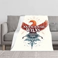 thumbnail image 2 of Durable Soft & Warm Flannel Blanket - Cozy Design with Majestic Bird Colors for Sofa Travel Bed Chair, 2 of 7