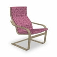 thumbnail image 1 of Geometric Armchair Pad and Slipcover, Monotone Irregular Rectangle Pattern with Squares, 1 Piece Soft Cushion Replacement with Removable Cover, Dark Magenta Pink, by Ambesonne, 1 of 1