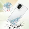 thumbnail image 4 of Case for Motorola Moto G 5G 2024 Case Glitter Liquid Cute Clear Phone Case Floating Quicksand Shockproof Protective Bumper Soft TPU Cover for Moto G 5G 2024 Love Sliver YB, 4 of 14