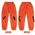 thumbnail image 4 of Rolanko Girls Cargo Pants for Kids Loose Streetwear Hip Hop Dance, 4 of 5
