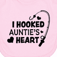 thumbnail image 3 of Inktastic I Hooked Auntie's Heart with Fishing Rod Newborn Bib, 3 of 3