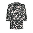 thumbnail image 7 of DeHolifer Cardigan for Women Kimono Beach Cover Up Floral Summer Tops Loose Capes Black 2XL, 7 of 7