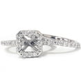 thumbnail image 2 of Pompeii 3/4ct Pave Halo Diamond Ring Set 14K White Gold (G/H,I1), 2 of 3