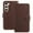 Brown, variant on Allytechgroup Case for Samsung Galaxy S23 with Credit Card Slot, Slim Luxury PU Rugged Non-Slip Grip Shockproof Bumper Full Body Protective Cover Men Women Phone Case for Samsung Galaxy S23, Red