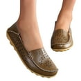 thumbnail image 2 of B91xZ Chaussures à Enfiler pour Femmes Confortables Chaussures Bateau à Enfiler, Kaki 9, 2 of 4
