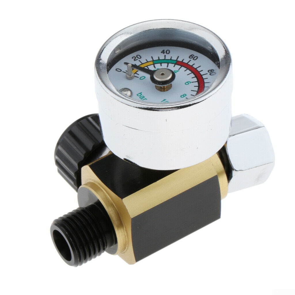 DeVilbiss Air Regulator Pressure Gauge Compressor fit for Devilbiss Iwata 0-140 PSI 