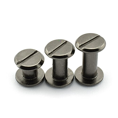 Chicago Screw Rivets Studs Book Binding posts leather Nickel Plated M5/6-100mm 
