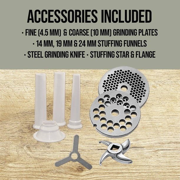 Mossy Oak Heavy-Duty Manual Meat Grinder & Sausage Stuffing Kit