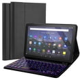thumbnail image 1 of Funda con teclado FunYaung para tablet Fire HD 10/10 Plus de 10,1 pulgadas, 1 of 7