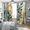 thumbnail image 4 of WNOOHIY Colorful Leaf & Floral Print Curtains,Light Filtering,Rod Pocket Design for Bedroom, Living Room,Set of 2 Panels, 4 of 8
