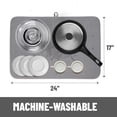 thumbnail image 3 of Tapete para secar platos Dish Mat Bellemain XXL de microfibra, color gris, 3 of 7