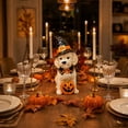 thumbnail image 4 of Lazduis Cute Halloween Tabletop Decoration 6.3-Inch Resin Dog Figurine with Pumpkin Home Decor for Mantel Shelf Desk, 4 of 7