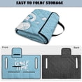 thumbnail image 6 of Xixirimido Portable Golf Cart Seat Cover with 4 Pocket Quilted Golf Cart Seat Blanket with Handle Foldable Club Car Seats Towel Fits 2-Person Golf Carts, Golf Time Print Blue, 6 of 8
