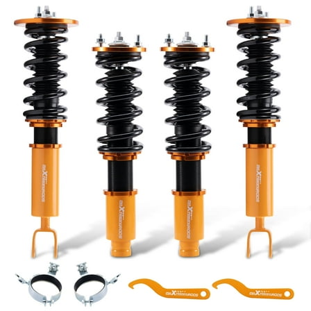 Maxpeedingrods Full Coilovers Suspension Kits for Honda Accord 90-97 Shock Absorbers Struts Fits select: 1996 HONDA ACCORD LX/EX, 1997 HONDA ACCORD EX/EX-R