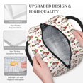 thumbnail image 3 of Balery Merry Christmas Santa Bolsa de Almuerzo para Mujeres, Caja de Almuerzo, Bolsa de Almuerzo Pequeña Impermeable, Tote de Almuerzo Reutilizable con Gran Capacidad, 3 of 6