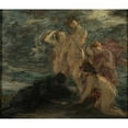 thumbnail image 2 of Henri Fantin-Latour 17x15 Gold Ornate Wood Frame and Double Matted Museum Art Print Titled - The Poet and the Muses, 2 of 4