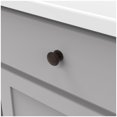 thumbnail image 5 of Hickory Hardware P3053 Williamsburg 1-1/4" Rustic Vintage Mushroom Cabinet Knob - Chrome, 5 of 7