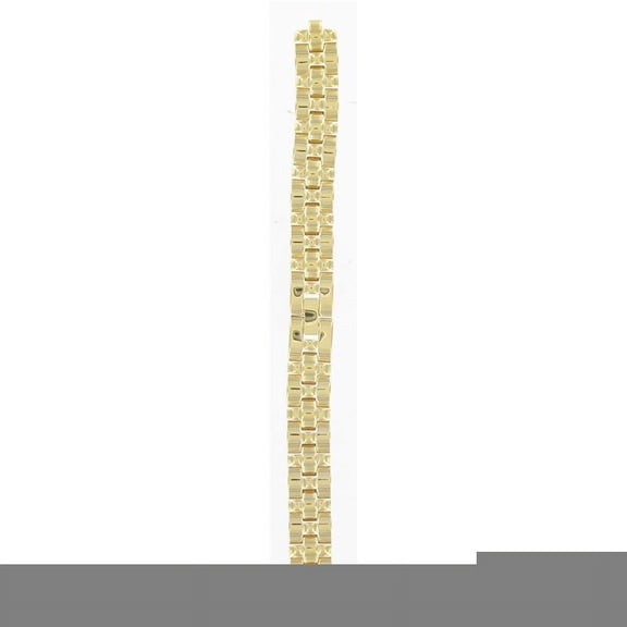 Citizen Watchbands  12mm, Gold Tone, Stainless Steel Metal, Regular Length, Snap Buckle  Fits Watch Model EH9442-57P Part#59-78440