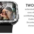 thumbnail image 4 of KOMI 40mm Case Compatible with Apple Watch Case with Screen Protector, Bling Diamond Overall Protective Case Compatible with Apple Watch Series 6/5/4 SE, 40mm, Black, 4 of 7