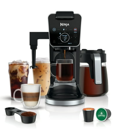 Ninja Dualbrew Specialty Coffee System  Single-Serve  K-Cup Pod Compatible  12-Cup Drip Coffee Maker