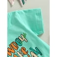 thumbnail image 6 of Coduop Toddler Girls Western Cowgirl Outfit Set Short Sleeve Tops + Cactus Flare Pants 3Pcs Set, 6 of 9