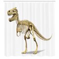 thumbnail image 3 of Ambesonne Dinosaur Shower Curtain, Primeval Dead Creature, 69"Wx70"L, Ivory White, 3 of 3