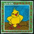 thumbnail image 2 of L. Choate 12x12 Gold Ornate Wood Framed with Double Matting Museum Art Print Titled - Whimsical Chick, 2 of 4