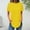 Yellow, variant on WXLWZYWL Womens Summer Tops Plus Size Short Sleeve Round Neck Solid Color Casual Loose Pima Cotton Workout Shirt Perfect Yoga T-Shirt Athletic Tee Top