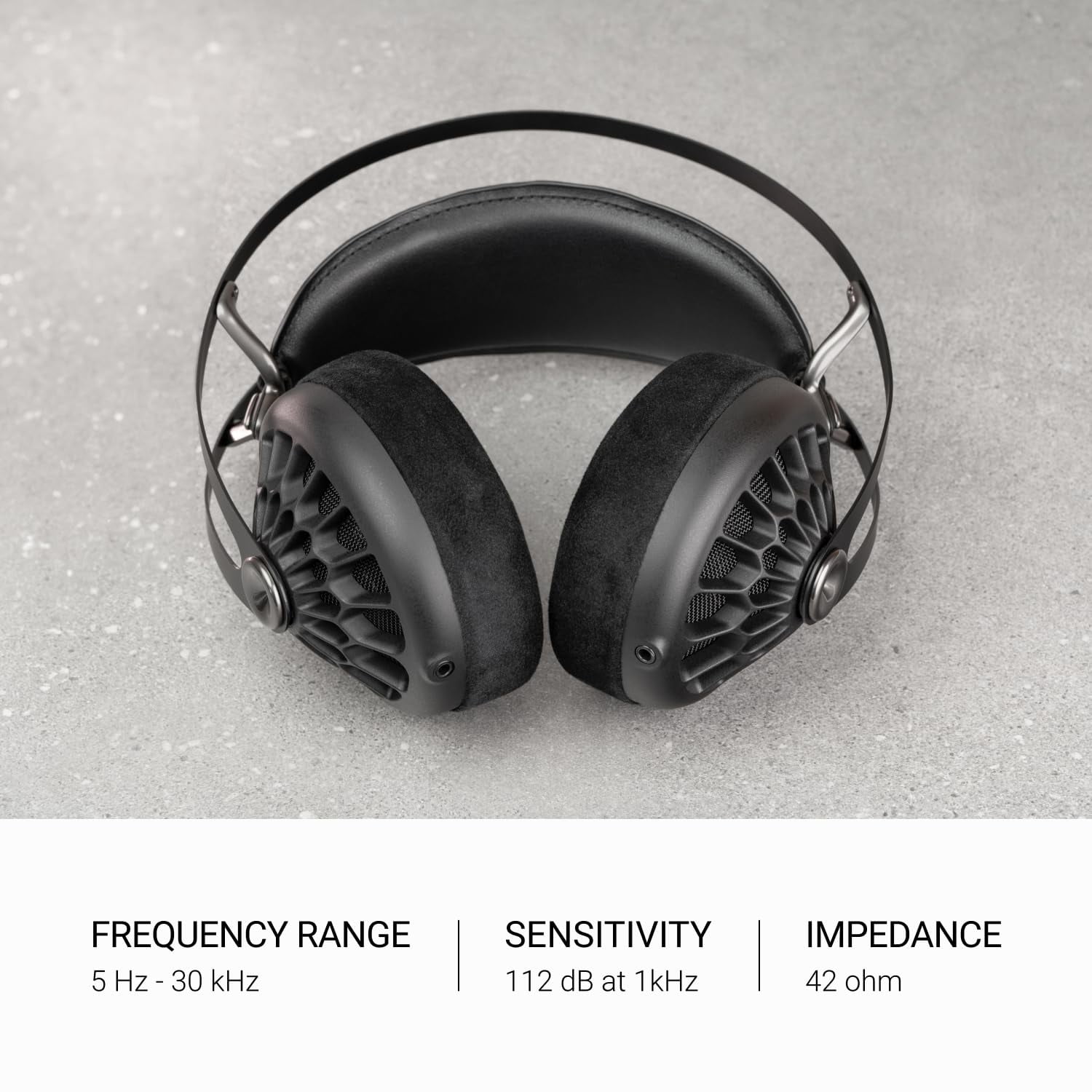 MEZE AUDIO 105 AER | Wired Over-The-Ear Lightweight Audiophile Open-Back Headphones | 50mm Dynamic Drivers | Low Impedance 42 Ohms | Cables and Carrying Pouch Included