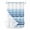 Aqua Navy Blue, variant on No Hook Shower Curtain, Geometric Blue Ombre Standard Shower Curtain with Snap in Liner, Modern Gradient White Ocean Striped Waterproof Washable Fabric Bathroom Curtains Sets, 72"W x 72"L