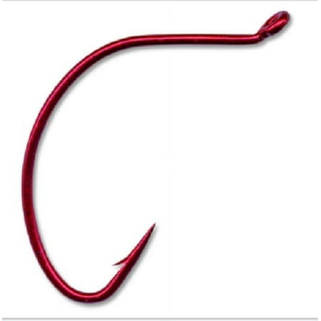 UPC: 0023534361898 | Mustad Croaker Hook – Size: 5/0 (Red Blonde) 10pc
