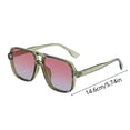 thumbnail image 2 of High Fashion Oversized Square Sunglasses Retro Unisex Driving Shades For Stylish Sun, 2 of 2