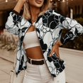 thumbnail image 3 of Femmes Zip vers le Haut Col Montant Short Outwear Tops Veste Légère Décontractée Manteau, 3 of 8
