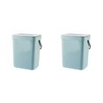thumbnail image 2 of Matsuzay Cubo de basura de pared Tapa de cocina Cubo de basura Cubo de basura Papelera para Azul 2piezas, 2 of 6
