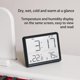 thumbnail image 5 of El reloj digital electrónico con pantalla LCD delgada se puede colgar en la parte posterior de la pared con succión magnética, se puede colgar en el refrigerador, sensor de temperatura y humedad, 5 of 5